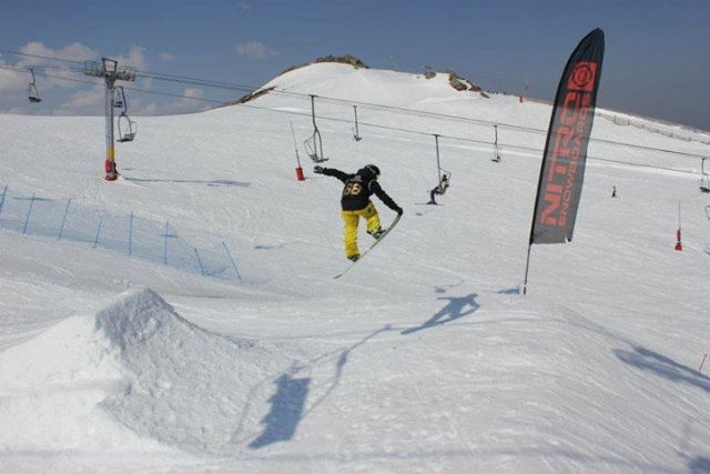  Springen mit dem Snowboard 